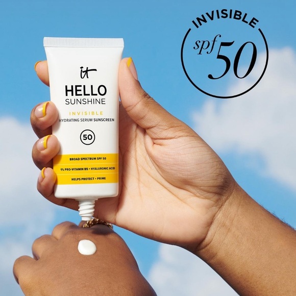 It Cosmetics Hello Sunshine Mineral Hydrating Serum Sunsc SPF50 ☀️ NEW IN BOX - Picture 7 of 12